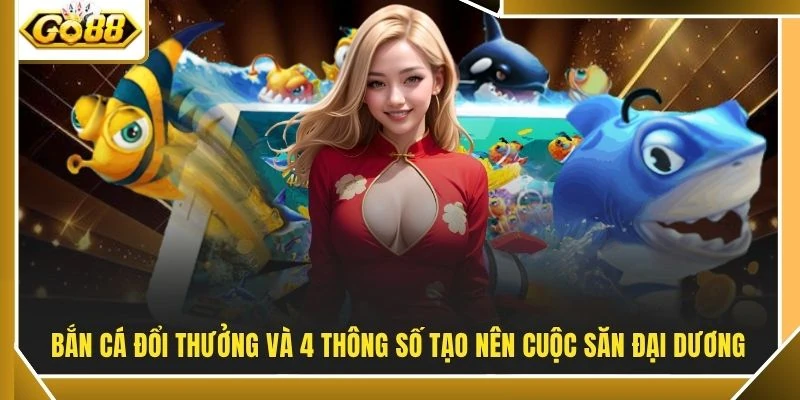 Bắn Cá Đổi Thưởng - 1 Phát Khóa Mục Tiêu Tại GO88 Dậy Sóng 2 Bắn cá đổi thưởng và 4 thông số tạo nên cuộc săn đại dương
